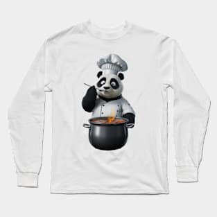 Master Chef Panda - Gourmet Virtuoso - Epicurean Panda Cook Shirt Long Sleeve T-Shirt